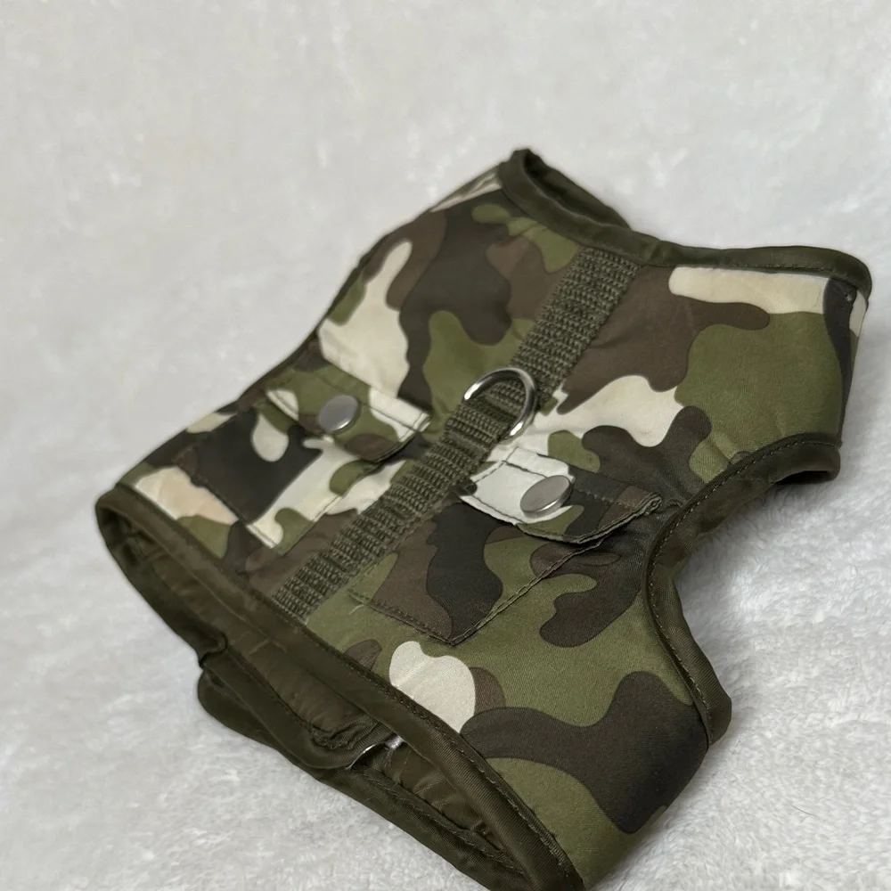 SimplyDog Camouflage Puppy or Small Dog Harness Size Medium EUC no sign of wear